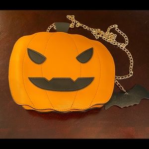 Jack O’Lantern Pumpkin Crossbody Purse